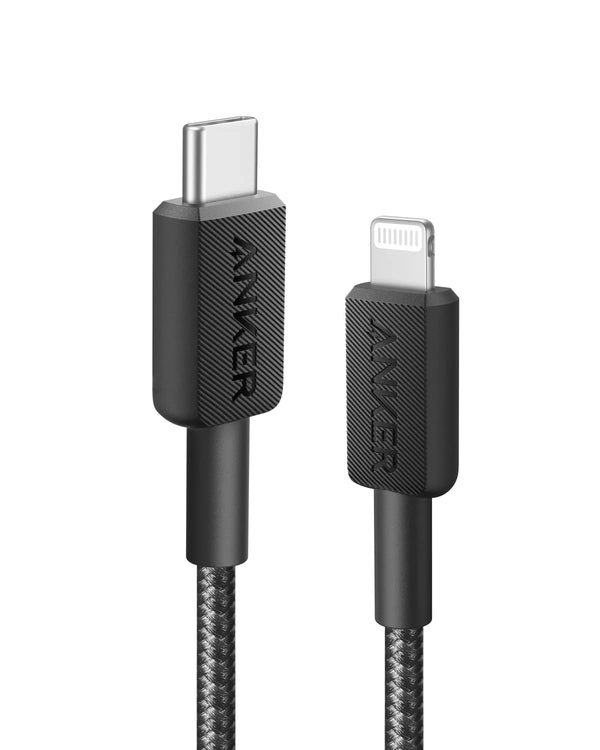 Anker Cable 322 USB-C Lightning 3ft Black