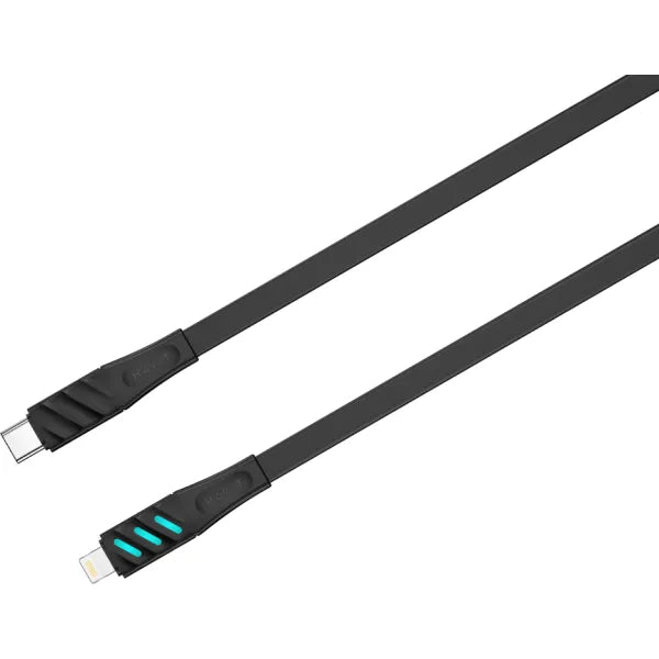 Havit CB6255 PD30W Type-c To Lighting Cable 3A 1M LED Black