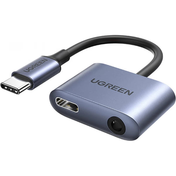 محول UGREEN USB-C إلى 3.5 مم صوتي رمادي