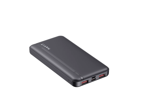 HAVIT PB90 Power Bank 10000mah PD 20W and 2 USB-A 22.5W Black