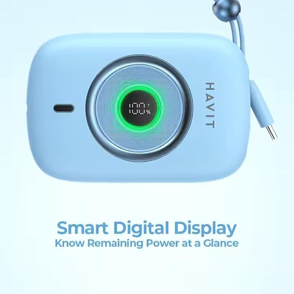 Havit Fast Power Bank PB5214 10000mAh PD 35W 2 IN 1 blue