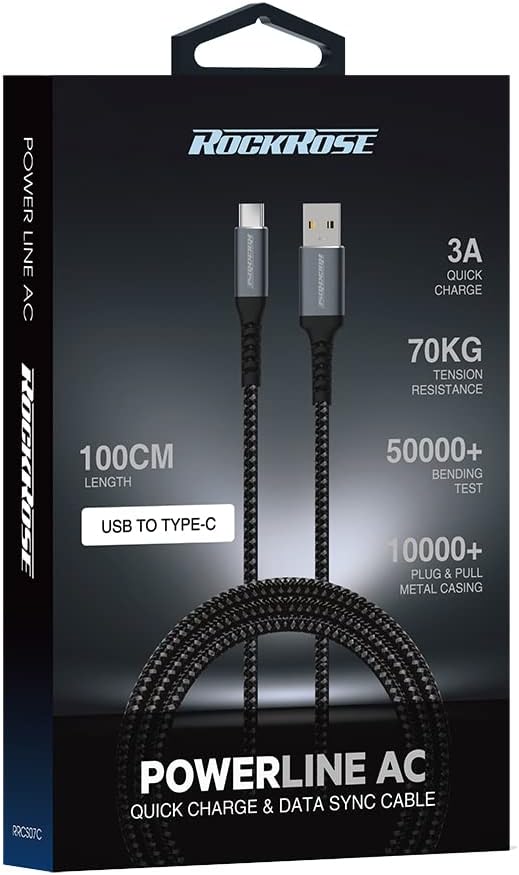 كابل 3A Type-C بطول 1 متر