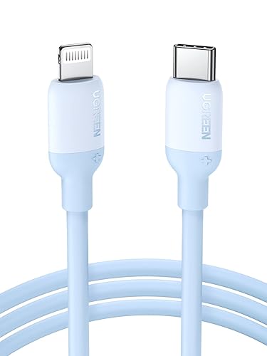 كابل UGREEN USB-C إلى Lightning سيليكون 1 متر أزرق بحري