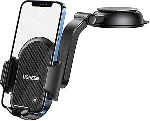 حامل هاتف السيارة بمص suction على شكل شلال من UGREEN باللون الأسود