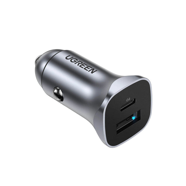 UGREEN 2-Port Fast Car Charger 30W Gray