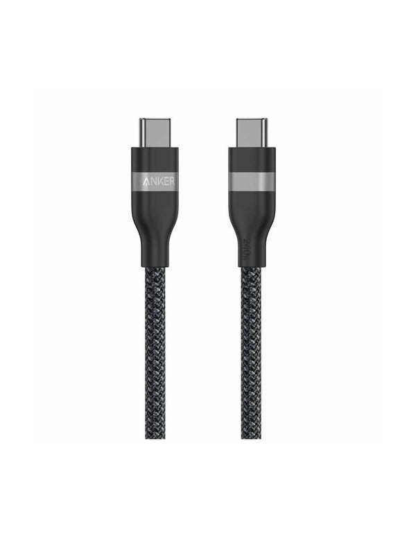 كابل أنكر USB-C إلى USB-C 240 واط 3 أقدام - أسود