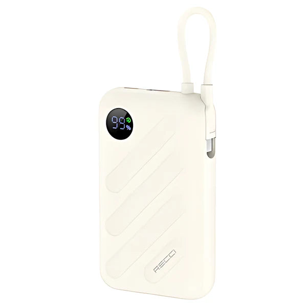Recci Fast Charging Power Bank Cruise Series 10000mAh white